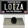 Loiza Puerto Rico Black Novelty Metal Hat Pin