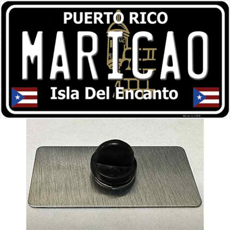 Maricao Puerto Rico Black Novelty Metal Hat Pin