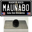 Maunabo Puerto Rico Black Novelty Metal Hat Pin