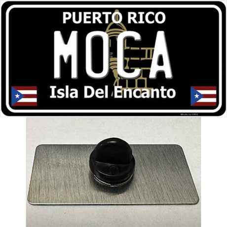 Moca Puerto Rico Black Novelty Metal Hat Pin