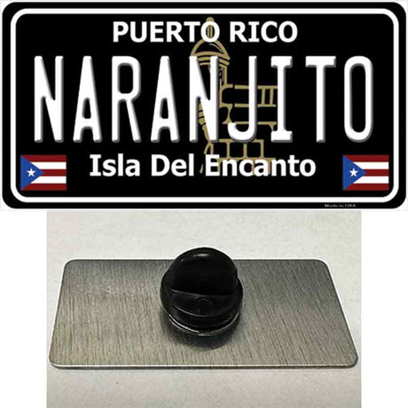 Naranjito Puerto Rico Black Novelty Metal Hat Pin