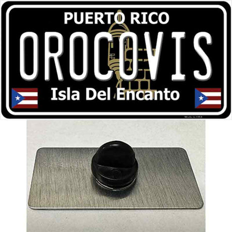 Orocovis Puerto Rico Black Novelty Metal Hat Pin