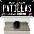 Patillas Puerto Rico Black Novelty Metal Hat Pin