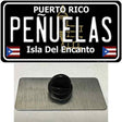 Penuelas Puerto Rico Black Novelty Metal Hat Pin