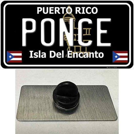 Ponce Puerto Rico Black Novelty Metal Hat Pin