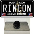 Rincon Puerto Rico Black Novelty Metal Hat Pin