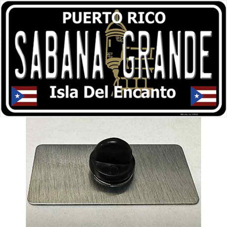 Sabana Grande Puerto Rico Black Novelty Metal Hat Pin