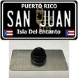 San Juan Puerto Rico Black Novelty Metal Hat Pin