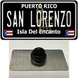 San Lorenzo Puerto Rico Black Novelty Metal Hat Pin