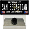 San Sebastian Puerto Rico Black Novelty Metal Hat Pin