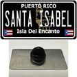 Santa Isabel Puerto Rico Black Novelty Metal Hat Pin