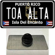 Toa Alta Puerto Rico Black Novelty Metal Hat Pin