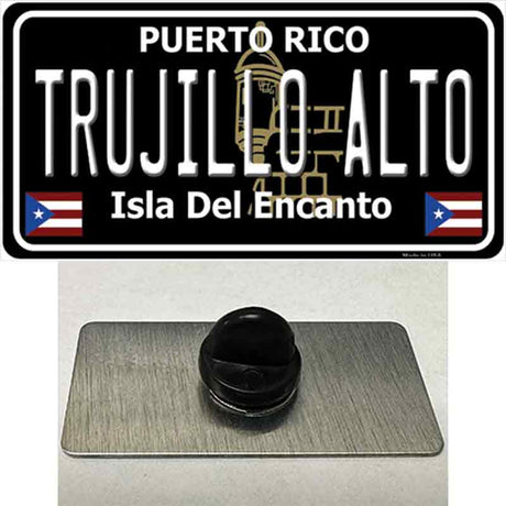 Trujillo Alto Puerto Rico Black Novelty Metal Hat Pin