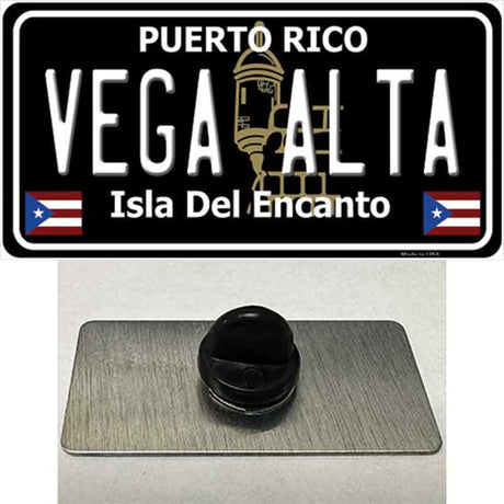 Vega Alta Puerto Rico Black Novelty Metal Hat Pin