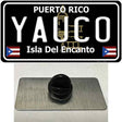 Yauco Puerto Rico Black Novelty Metal Hat Pin