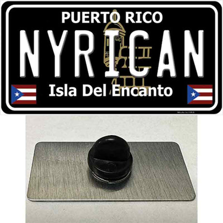 Nyrican Puerto Rico Black Novelty Metal Hat Pin