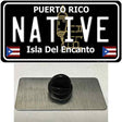 Native Puerto Rico Black Novelty Metal Hat Pin