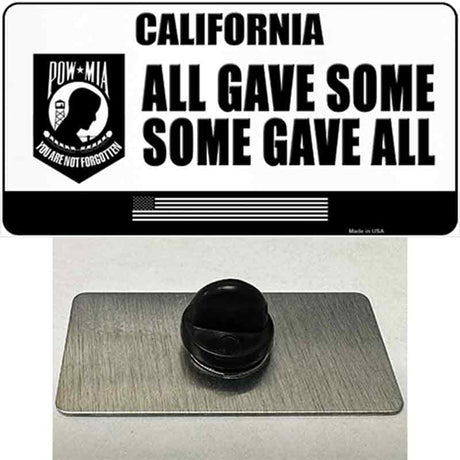 California POW MIA Some Gave All Novelty Metal Hat Pin