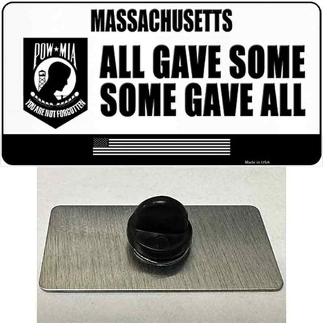 Massachusetts POW MIA Some Gave All Novelty Metal Hat Pin