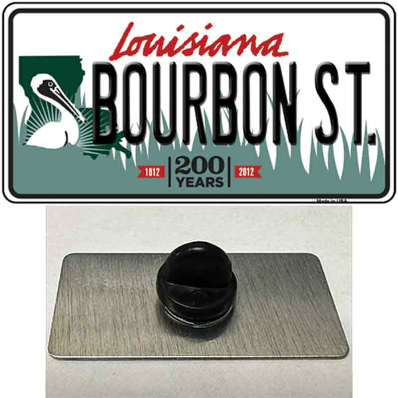 Bourbon St Louisiana Novelty Metal Hat Pin