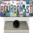 Bourbon St License Plate Art Novelty Metal Hat Pin