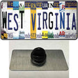 West Virginia License Plate Art Novelty Metal Hat Pin