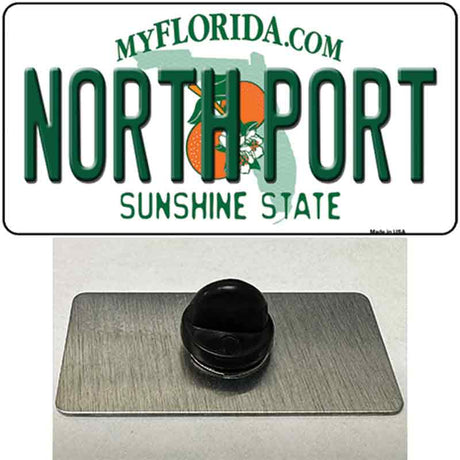 North Port Florida Novelty Metal Hat Pin