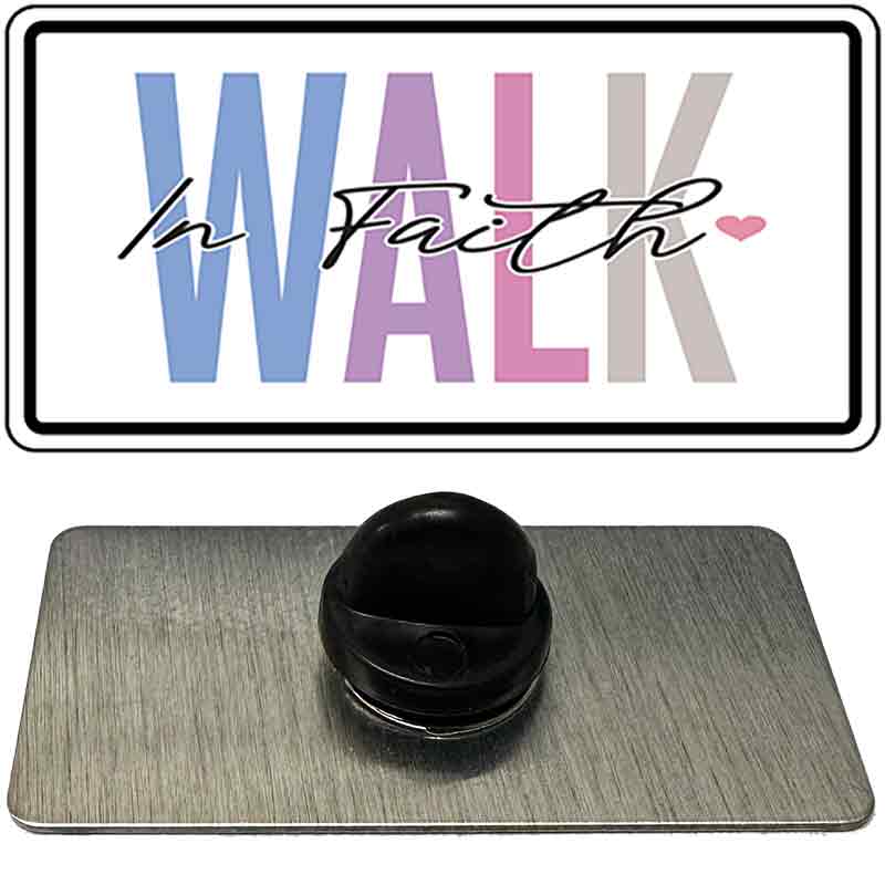 Walk In Faith Novelty Metal Hat Pin PIN-LP-14476