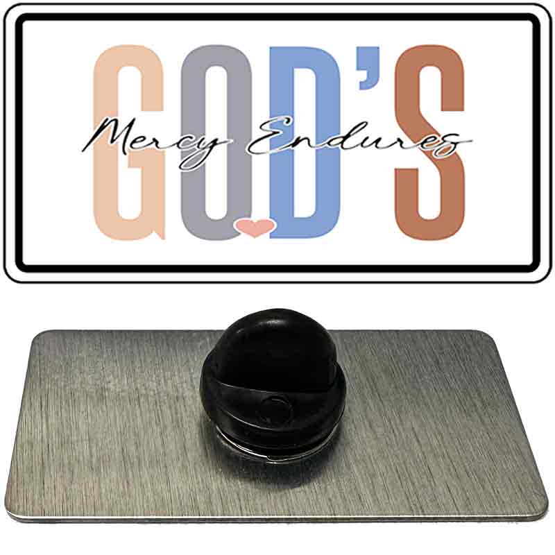 Gods Mercy Endures Novelty Metal Hat Pin PIN-LP-14480