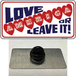 Love America Or Leave It Novelty Metal Hat Pin