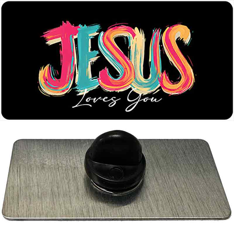 Jesus Loves You Novelty Metal Hat Pin PIN-LP-14553