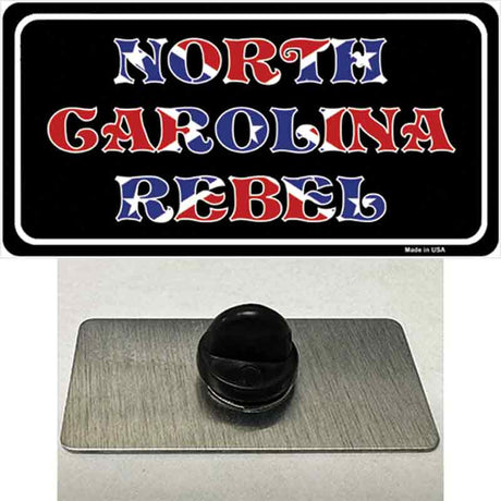 North Carolina Rebel Novelty Metal Hat Pin