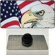 American Flag With Eagle Novelty Metal Hat Pin