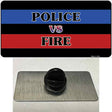 Police Vs. Fire Novelty Metal Hat Pin