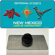 Red Chili & Road Runner New Mexico Teal Novelty Metal Hat Pin