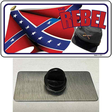 Rebel Cap And Flag Novelty Metal Hat Pin