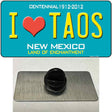 I Love Taos New Mexico Novelty Metal Hat Pin