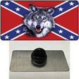 Confederate Flag Wolf Novelty Metal Hat Pin