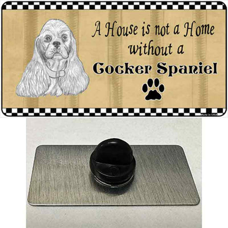 Pencil Sketch Cocker Spaniel Novelty Metal Hat Pin