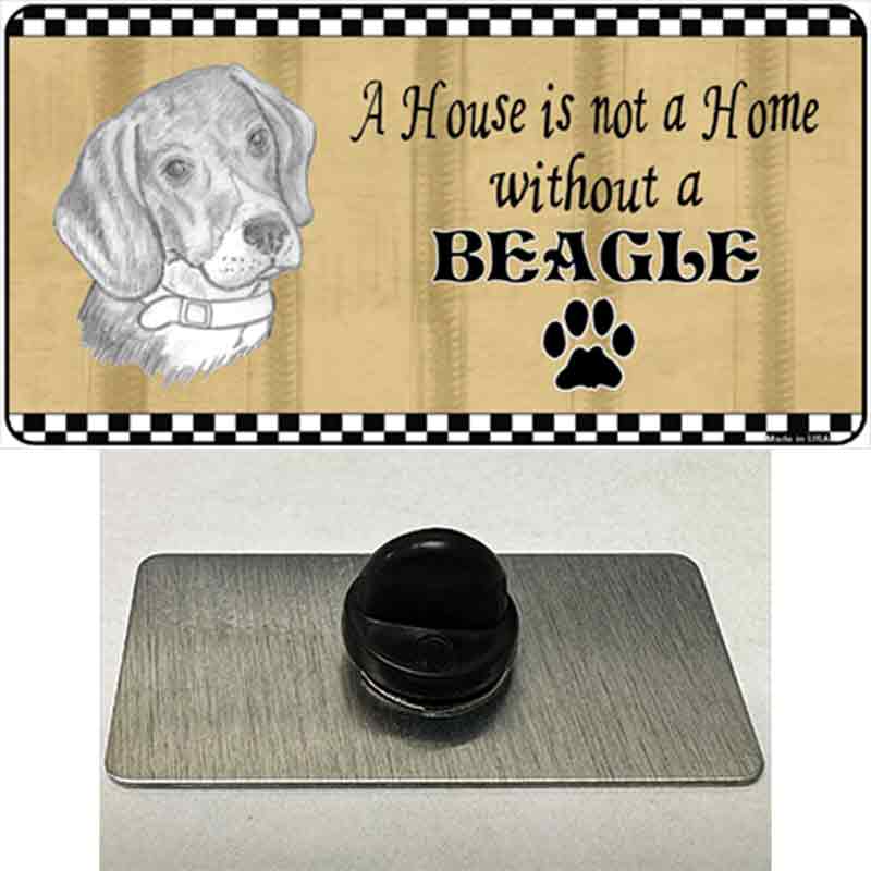 Pencil Sketch Beagle Novelty Metal Hat Pin