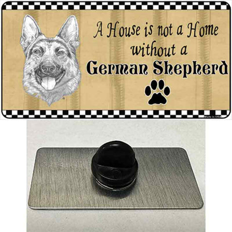 Pencil Sketch German Shepherd Novelty Metal Hat Pin