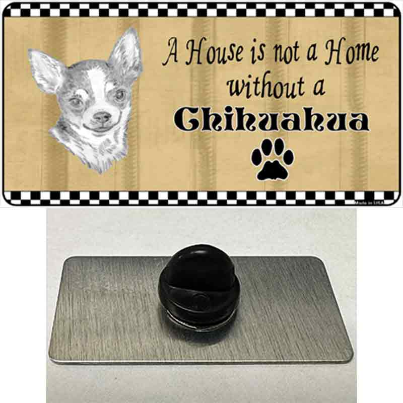 Pencil Sketch Chihuahua Novelty Metal Hat Pin