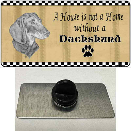 Pencil Sketch Dachshund Novelty Metal Hat Pin