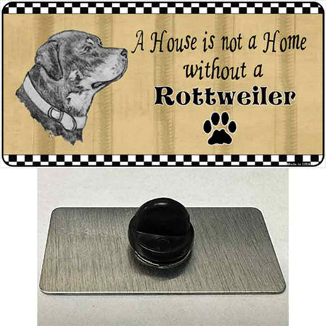 Pencil Sketch Rottweiler Novelty Metal Hat Pin