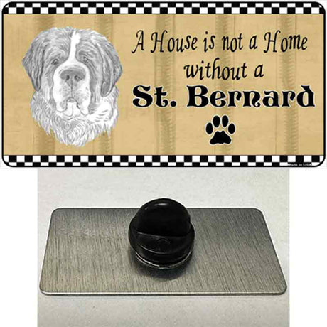 Pencil Sketch Saint Bernard Novelty Metal Hat Pin