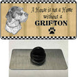 Pencil Sketch Grifton Novelty Metal Hat Pin