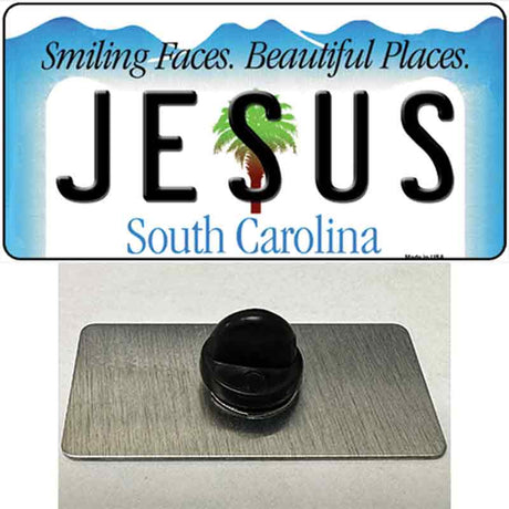 Jesus South Carolina Blue Novelty Metal Hat Pin