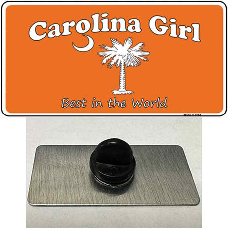 Carolina Girl Orange Novelty Metal Hat Pin