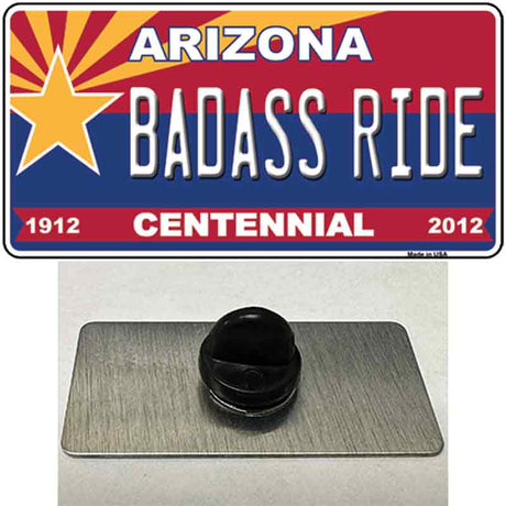 Arizona Centennial Badass Ride Novelty Metal Hat Pin