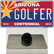 Arizona Centennial Golfer Novelty Metal Hat Pin